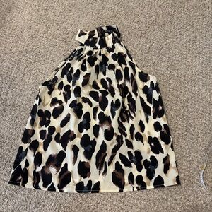 Leopard Print Sleeveless Top